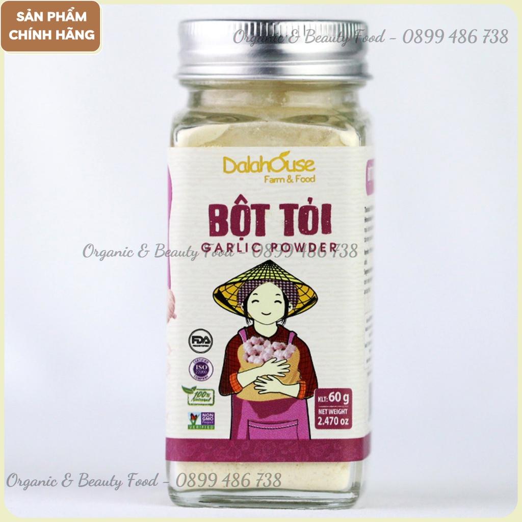 Bột Tỏi Nguyên Chất Organic Sấy Lạnh Dalahouse 60g - Nguyên mùi, nguyên vị tiện lợi