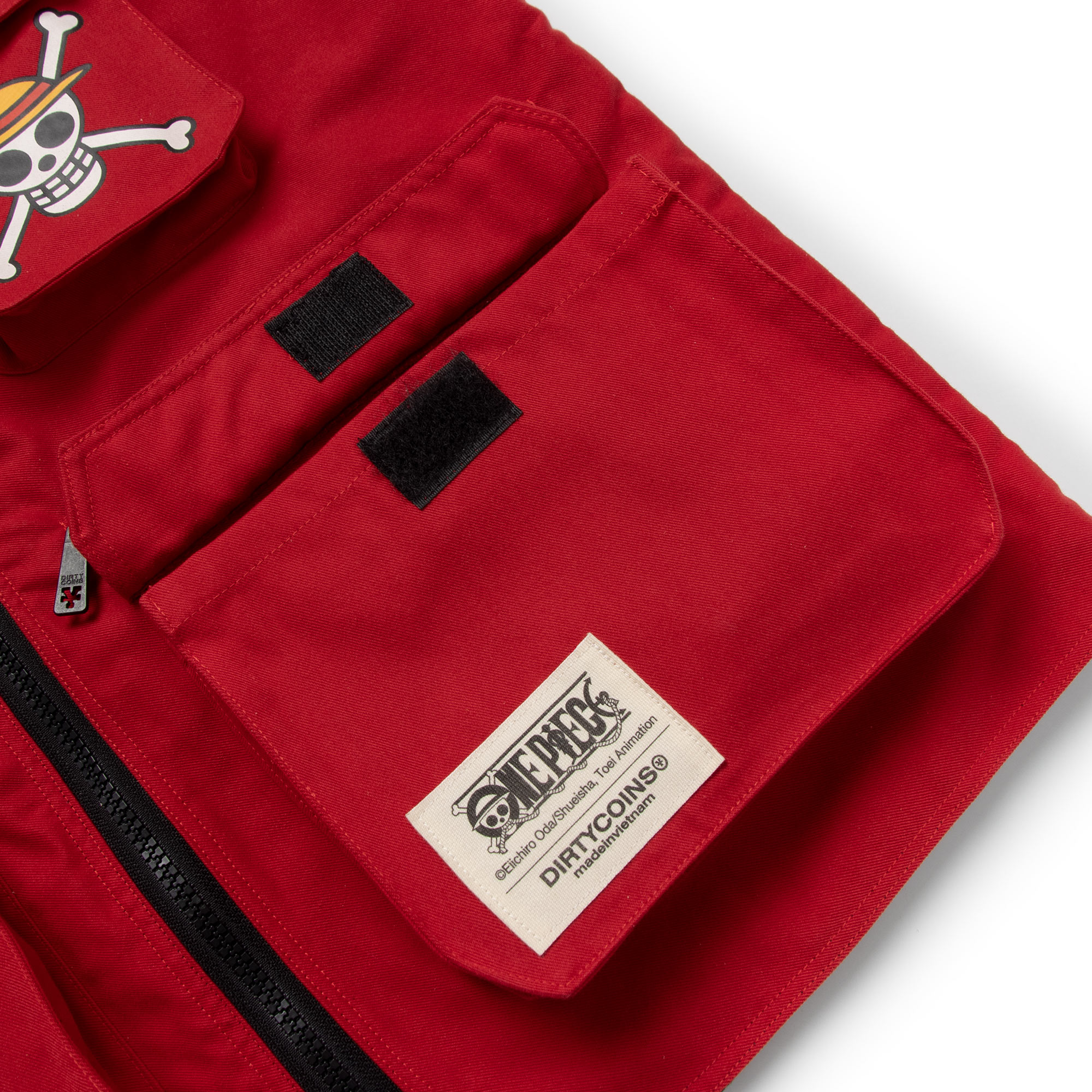 Áo Khoác DirtyCoins x One Piece Logo Utility Vest