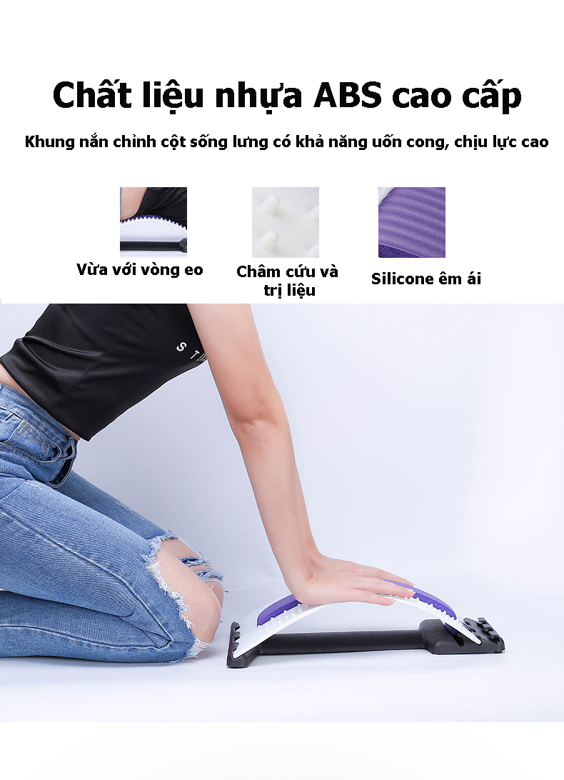 [Phiên Bản Nâng Cấp Đặc Biệt] Đệm Silicone Êm Ái - Khung Nắn Chỉnh, Định Hình Cột Sống Lưng - Với 96 Điểm Massage Bấm Huyệt, 10 Chấm Từ Trường - Định Hình Tư Thế Nằm, Ngồi Chuẩn - Giảm Đau Một Cách Hiệu Quả - Giao Màu Ngẫu Nhiên - Tặng Kèm Máy Hút Ráy Tai