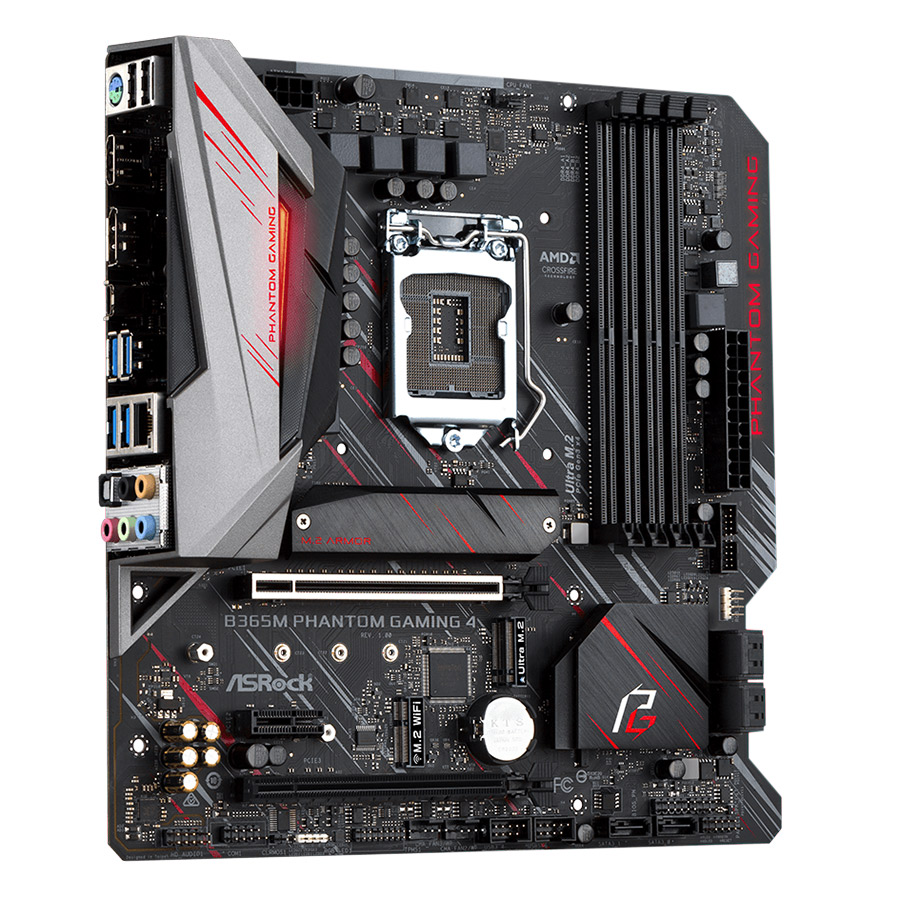 Bo Mạch Chủ Mainboard ASRock B365M Phantom Gaming 4 Socket 1151 - Hàng Chính Hãng