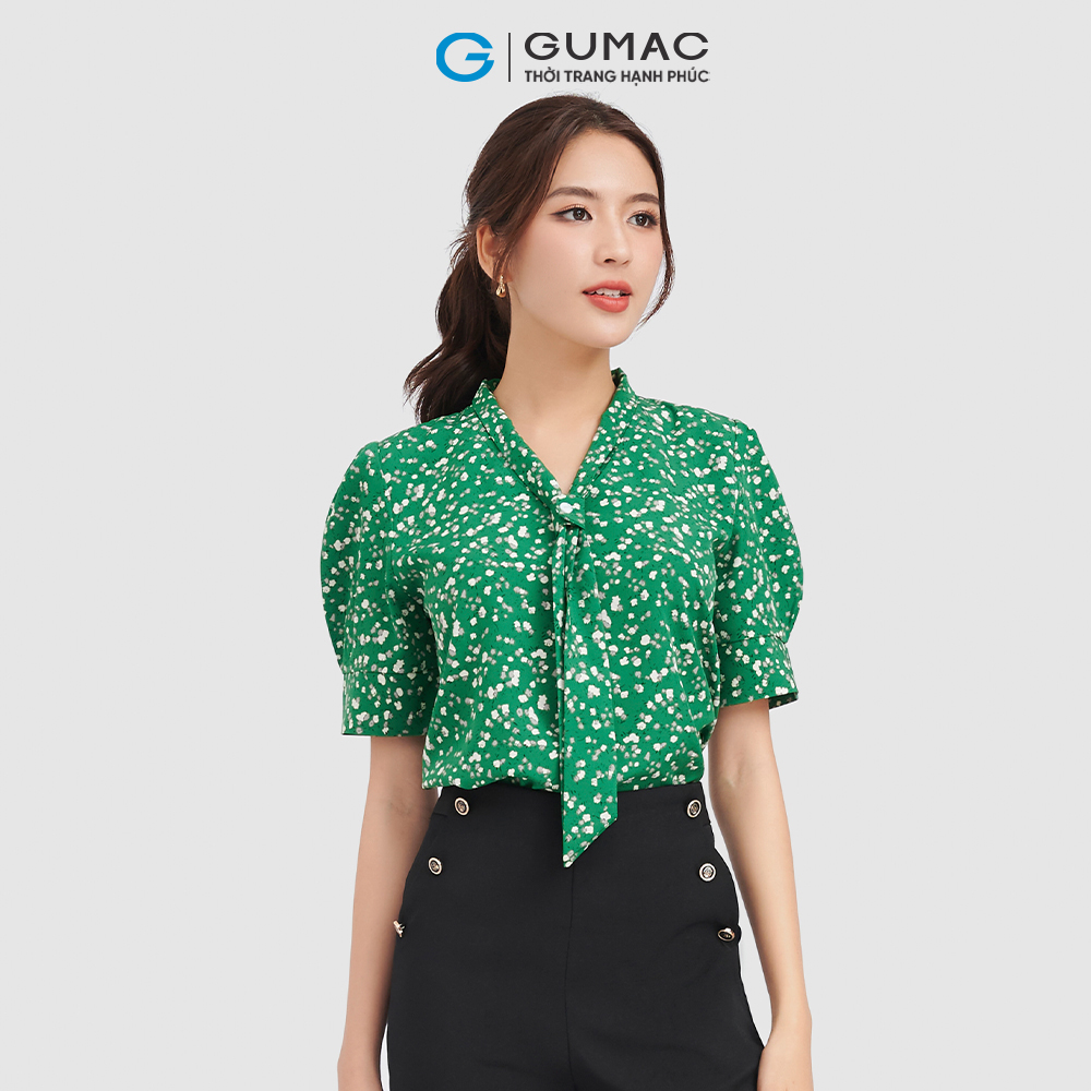 Áo kiểu nữ GUMAC AC09041 áo kiểu xếp ly tay
