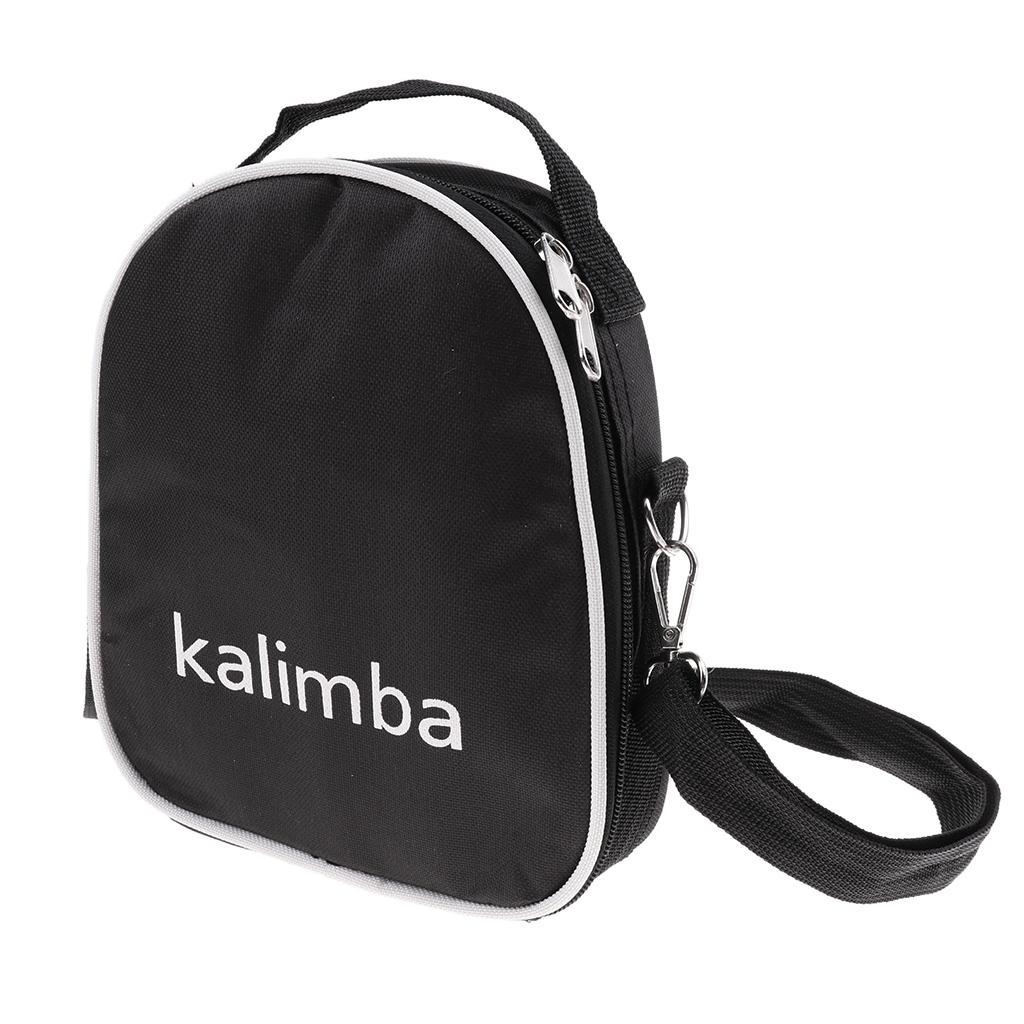 17 Keys Kalimba Board Clear Acrylic Thumb Piano Mbira With Storage Bag