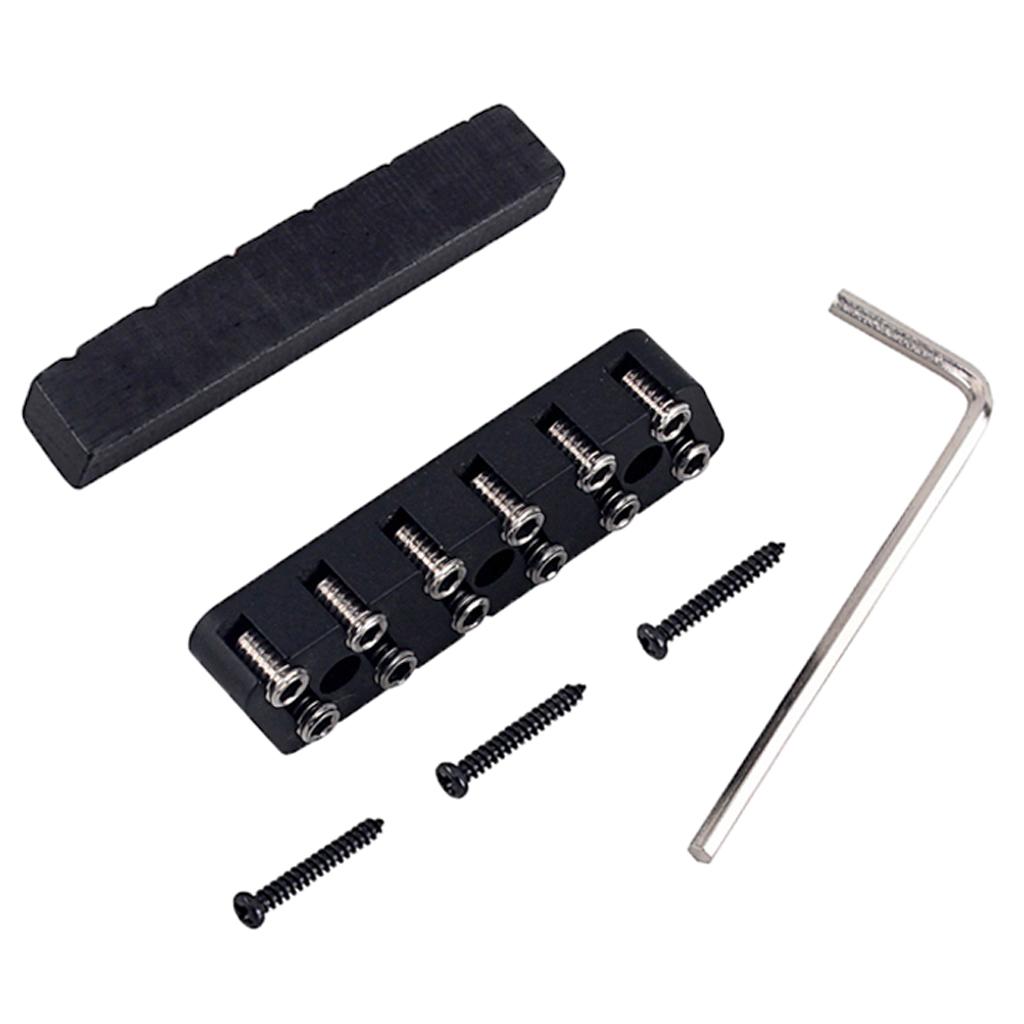 6/7/8 String Headless Guitar Bridge & Slotted Camel Bone Nut For Guitar Accs