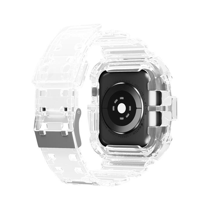 Dây Đeo Đồng Hồ Thông Minh Bằng Silicon Thời Trang Cho Apple Watch 38mm 40mm 42mm 44mm Iwatch Series Se 6 5 4 3 2 1