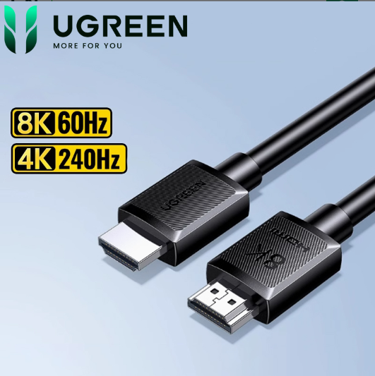 Cáp HDMI 2.1 dài 10M Ugreen 45436 48Gbps 8K@60Hz 4K@240Hz, HDCP 2.2&amp;2.3 eARC HDR - Hàng Chính Hãng