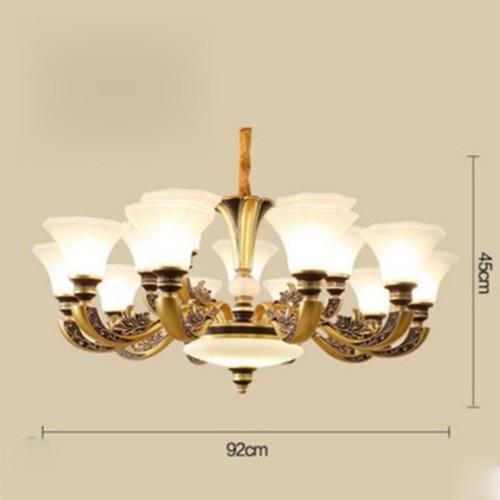 Đèn chùm SET loại 15 tay phong cách Châu Âu tăng thêm sự sang trọng cho không gian