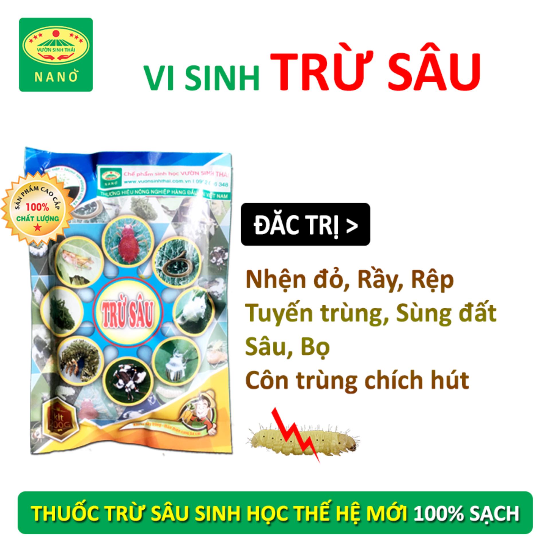 VƯỜN SINH THÁI - Combo vi sinh Thuốc Trừ Sâu Sinh Học và Trừ Nấm Bệnh cây trồng - Với hàng tỷ lợi khuẩn đối kháng - Sản phẩm Sạch - 100% Tự Nhiên