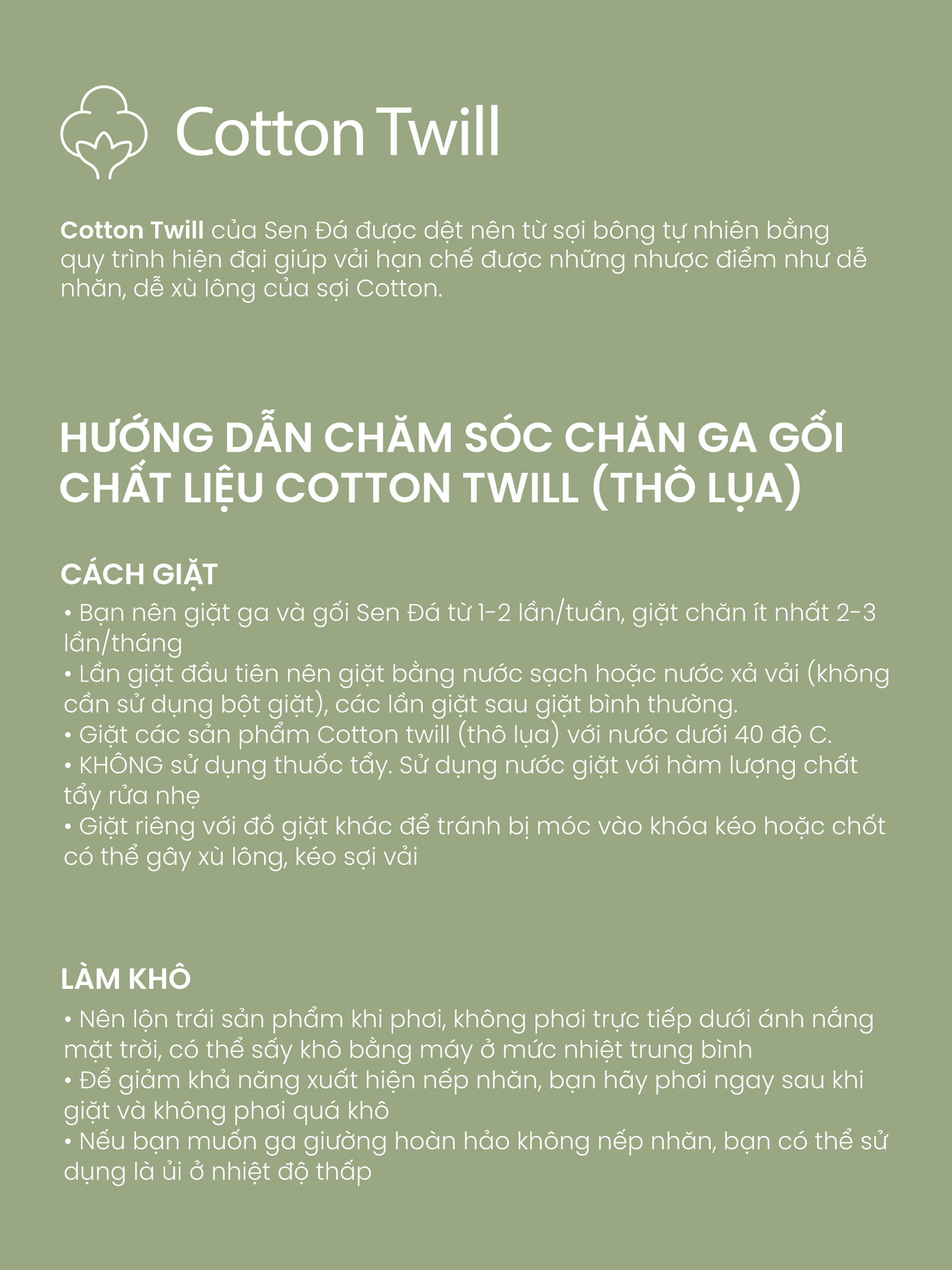 Ga giường 1m2 Cotton Twill Hàn Quốc Sen Đá Home Bedding cao cấp trơn màu, drap bo chun trải nệm, ra đệm 1m2x2m 1m2x1m9