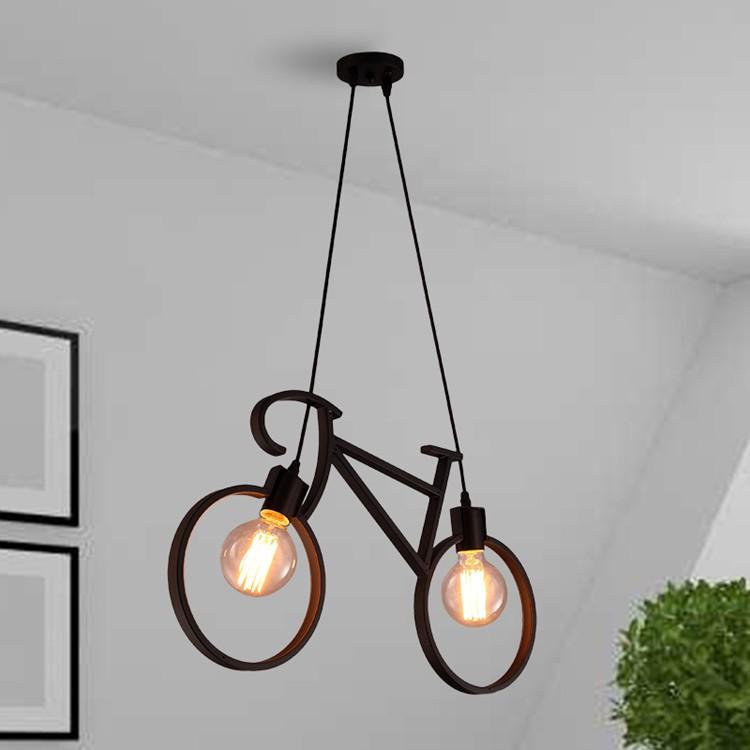 Đèn thả treo trần xe đạp FLYBIKE sơn tĩnh điện độc đáo - tặng lèm bóng Led
