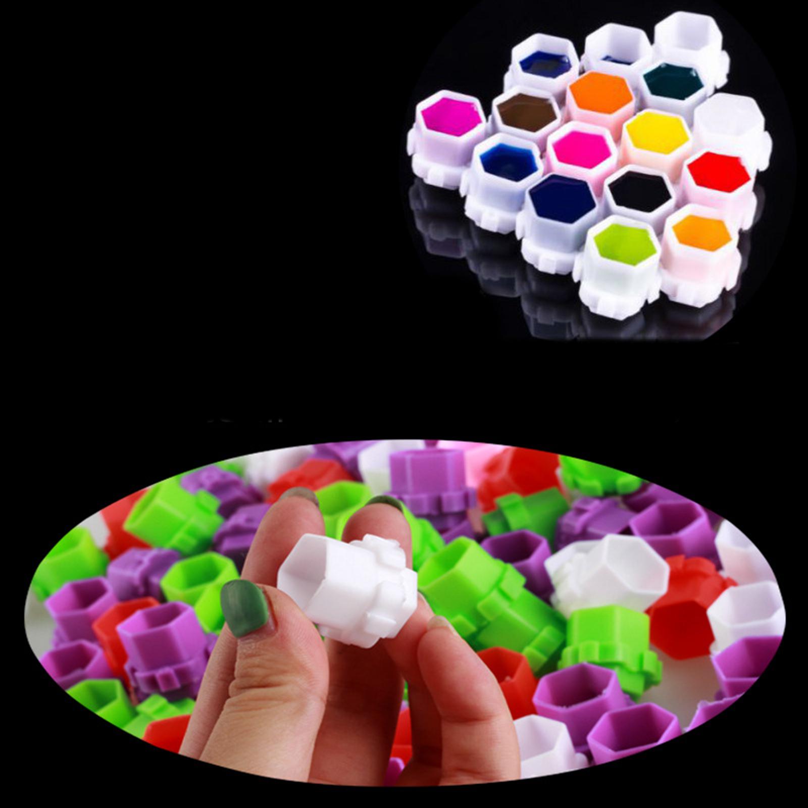 200Pcs Plastic Honeycomb Pigment Holder Tattoo Ink Cups