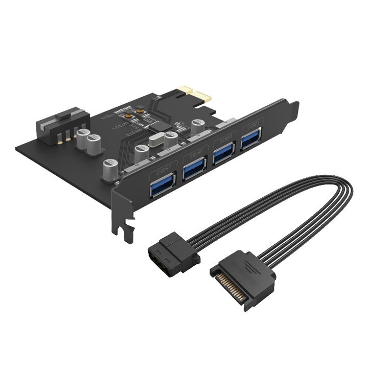 Card chuyển đổi PCI-E ra 4 cổng USB 3.0