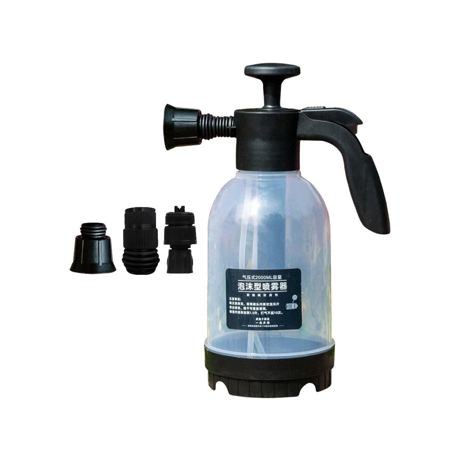 Hand Pressure Foam Sprayer 2.0L with 3 Nozzle for Durable