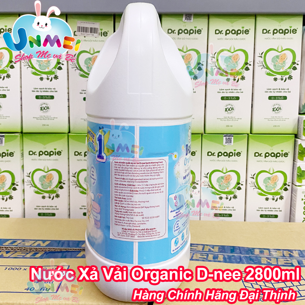 Dung Dịch Xả Quần Áo Cho Bé D-nee - Chai 2800ml (Xanh)