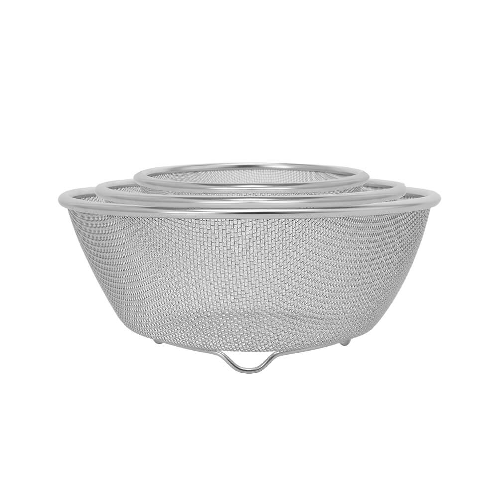 Bộ Tô Kèm Rổ Inox Elmich EL0013, Hàng Chính Hãng, Size 19,22,28cm, Thép Không Gỉ, 2 Lớp - JoyMall