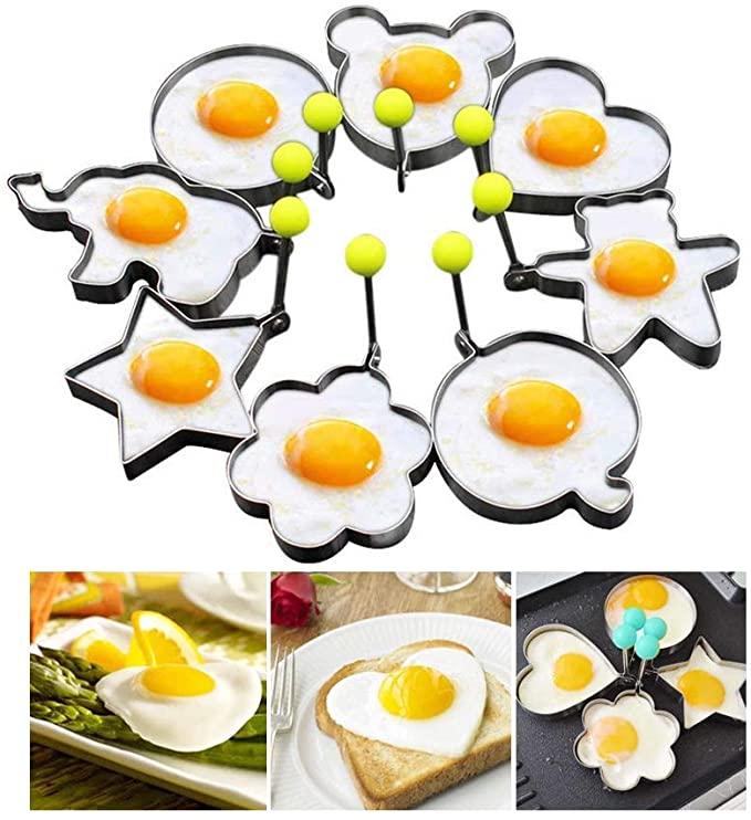 Khuôn Chiên Trứng Hình Tròn Bằng Thép Không Gỉ Tiện Lợi
