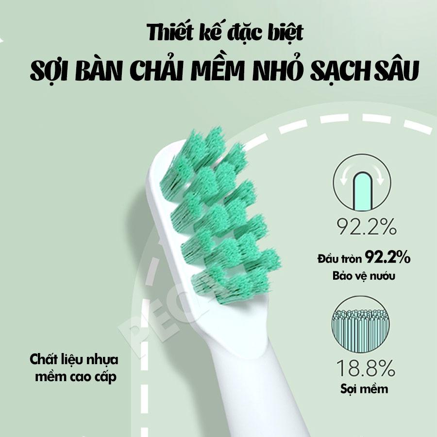 Bàn chải đánh răng điện KEMEI KM-YS713 điều chỉnh 6 chế độ công nghệ rung siêu âm sạch sâu gấp nhiều lần bàn chải thường