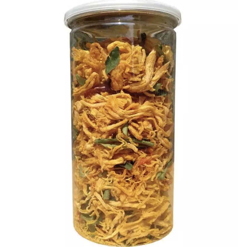 KHÔ GÀ LÁ CHANH SIÊU NGON - HŨ 300G