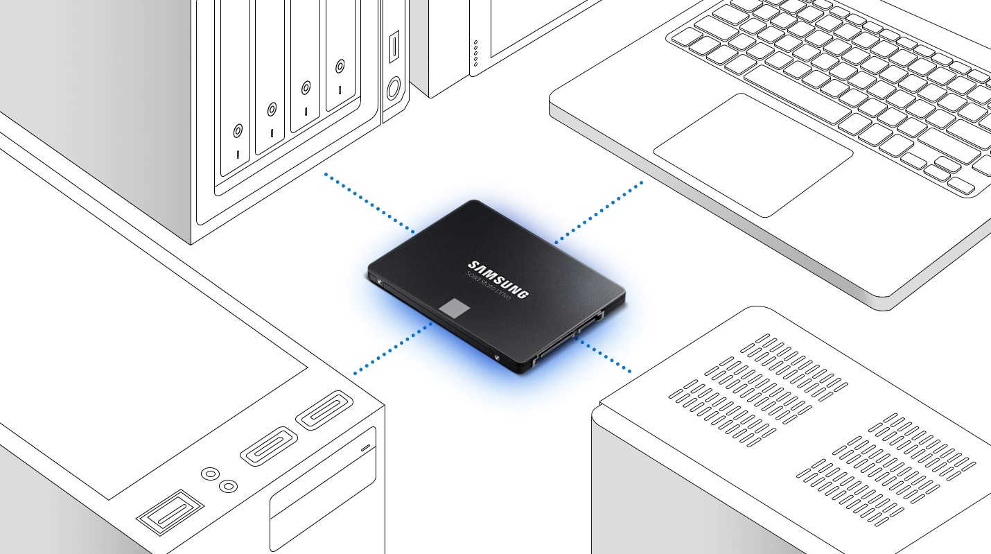 (Giá Hủy Diệt) Ổ Cứng gắn trong SSD Samsung 870 EVO 2.5 inch sata III - Hàng Nhập Khẩu