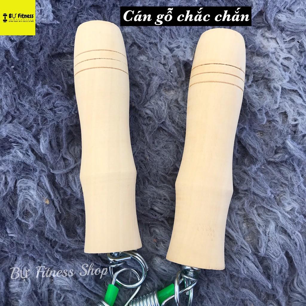 Dây nhảy thể dục cán gỗ dài 2m8, dây nhảy giảm cân tốt cho tim mạch