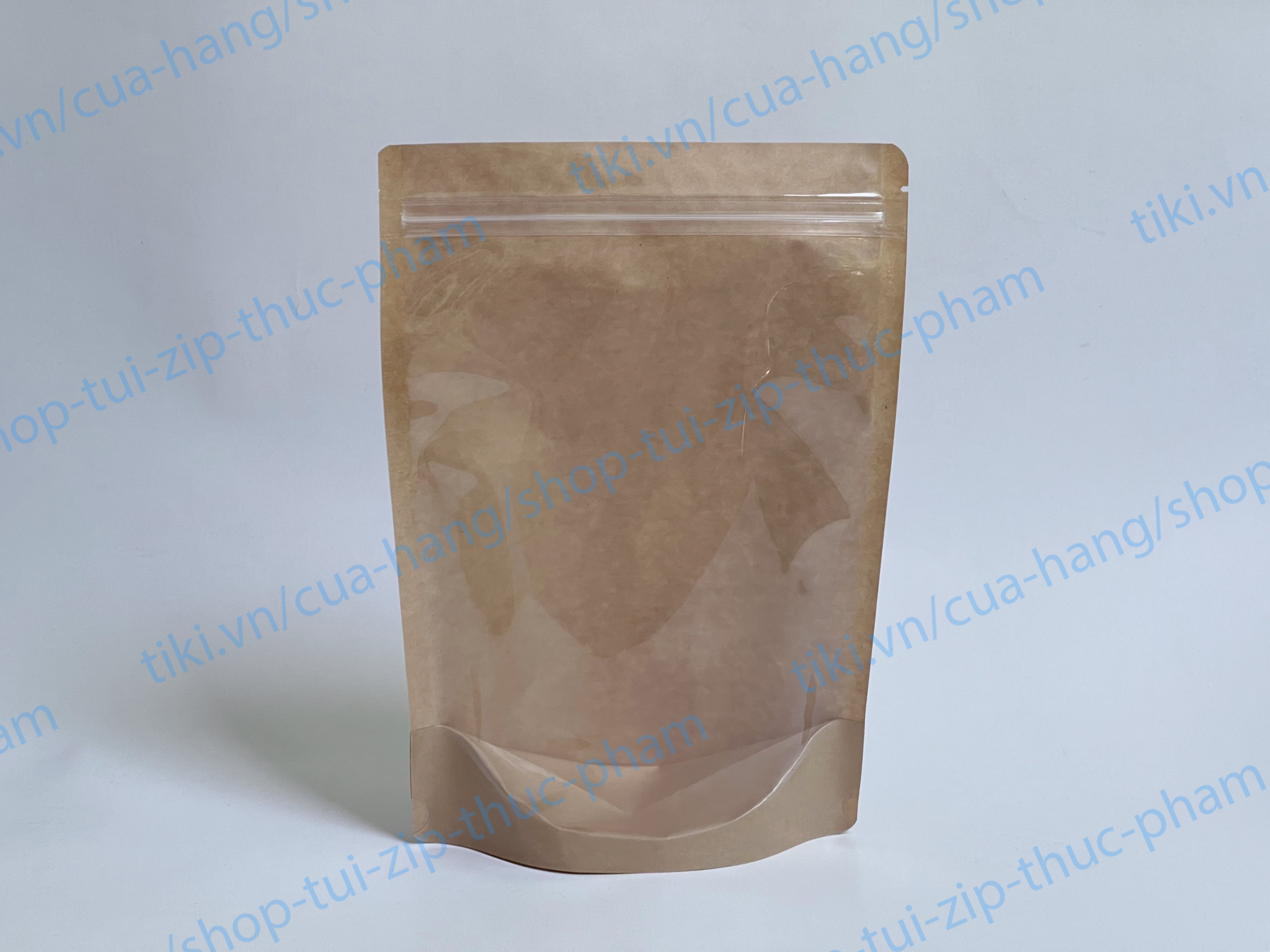 10 Túi Zip Giấy - Túi Zip zipper ziplock đáy đứng - Túi giấy đựng thực phẩm, túi đựng bánh kẹo
