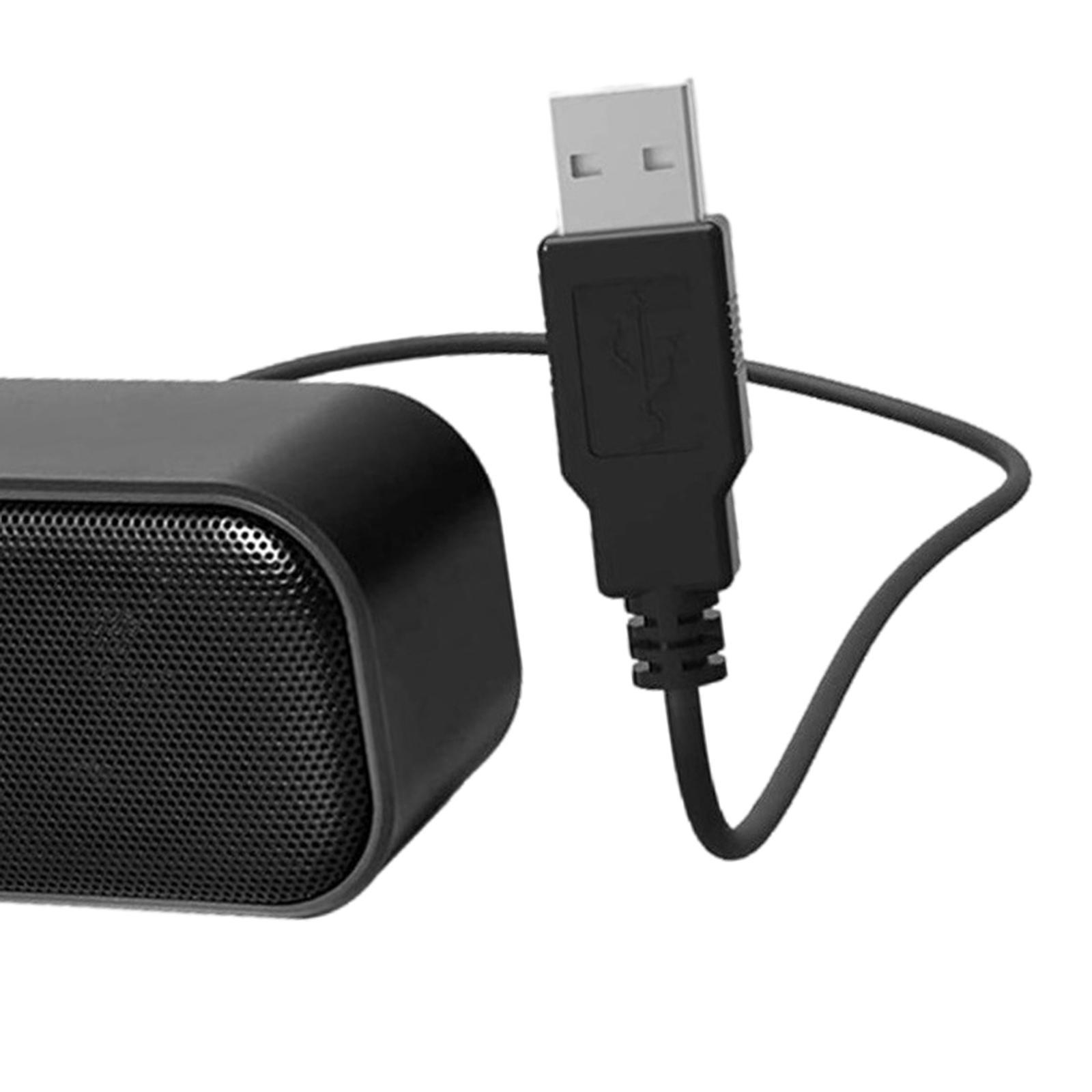 Portable Mini Speaker USB Powered Laptop Soundbar Subwoofer Music Player