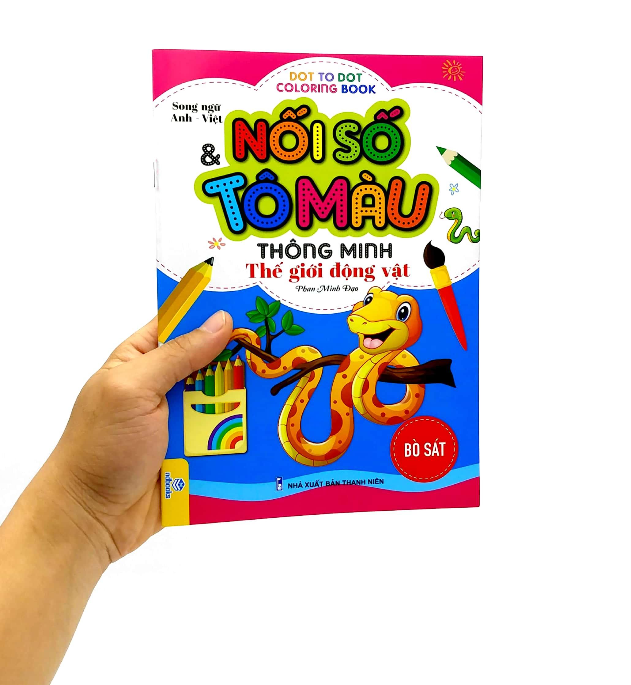 Nối Số Và Tô Màu Thông Minh: Thế Giới Động Vật - Bò Sát