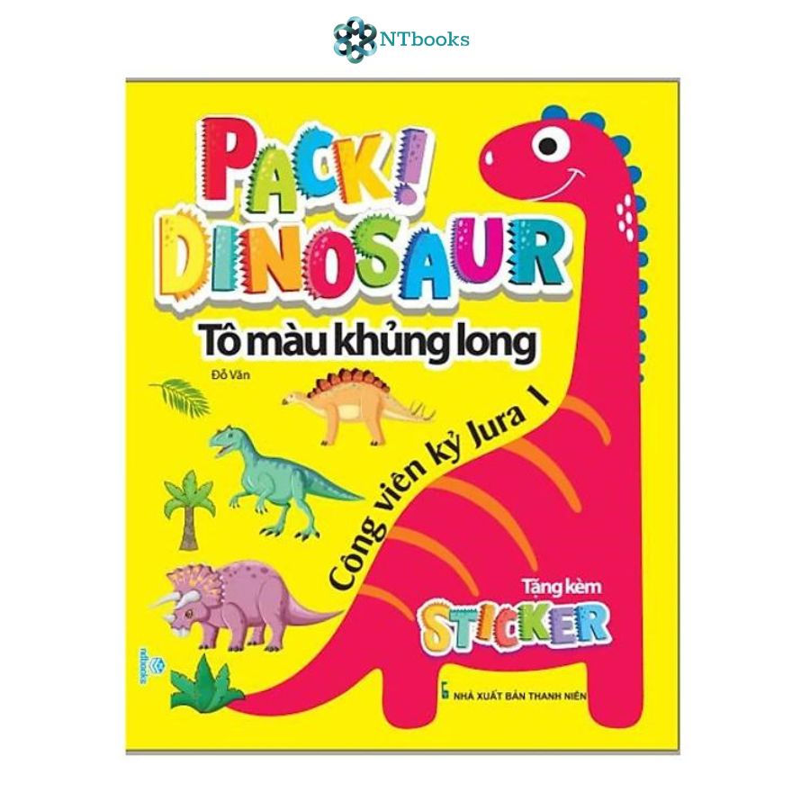 Sách Tô màu khủng long - Công viên kỷ Jura 1