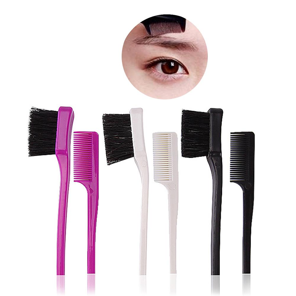 Double Sided Control Hair Brush Comb 2 in 1 Hair Styling Comb Eyebrow Brush for Natural Hair