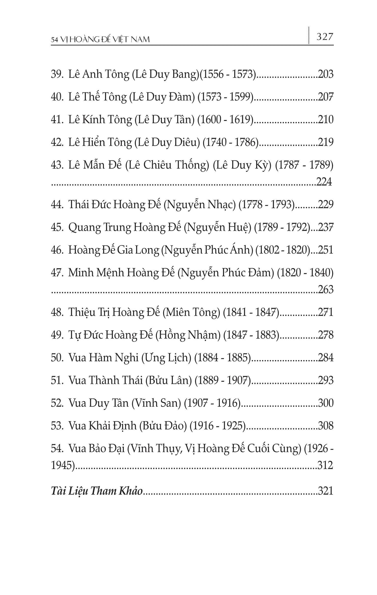 54 Vị Hoàng Đế Việt Nam