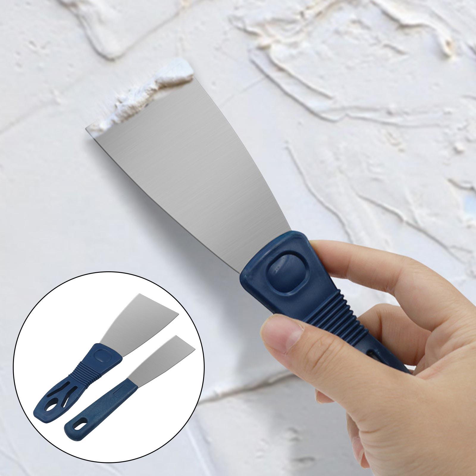 2Pcs Putty  Set High Carbon Steel 1 in and 2 in for Removing Wallpaper