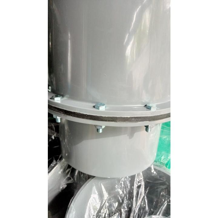 Luppe Van 1 chiều lưỡi gà 2 đầu ống 200 mm lá lật