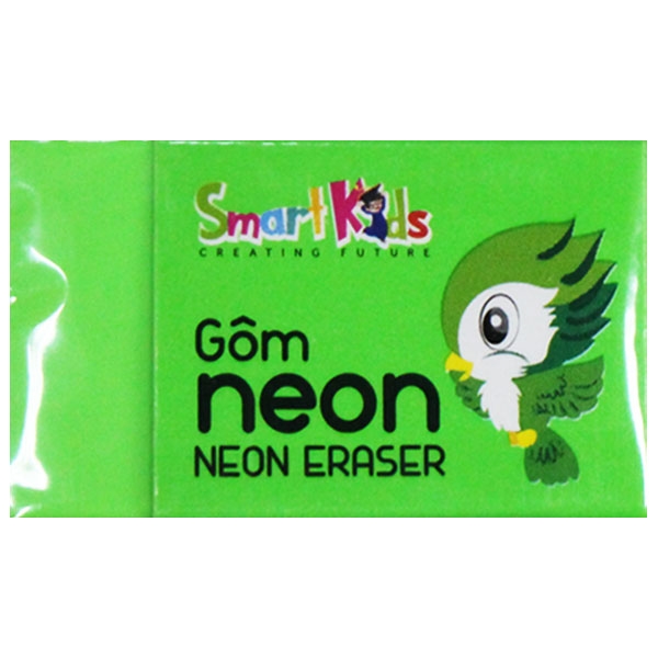 Bộ 4 Gôm Neon SK-ER3001GR - Màu Xanh Lá