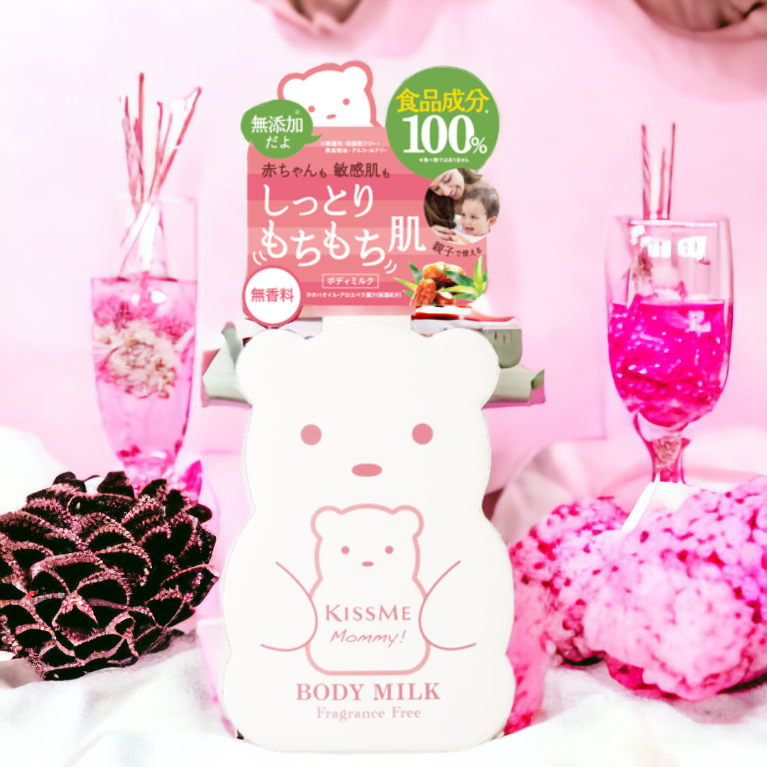 Sữa Dưỡng Thể Kissme Mommy Body Milk Cấp Ẩm Dành Cho Bé Từ 6 Tháng Tuổi Và Làn Da Nhạy Cảm