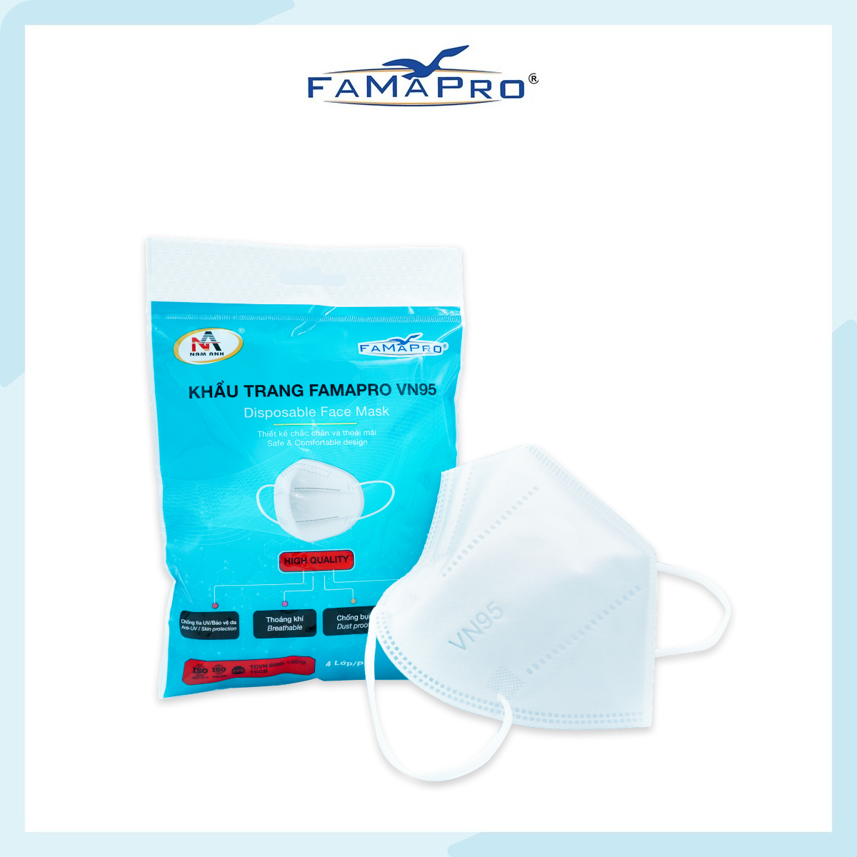 [THÙNG HỘP - FAMAPRO 4D]  Khẩu trang y tế kháng khuẩn cao cấp Famapro 4D tiêu chuẩn KF94 (50 hộp/ thùng)