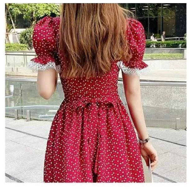 Đầm xòe nữ dự tiệc siêu xinh chất vải voan lụa mịn mát