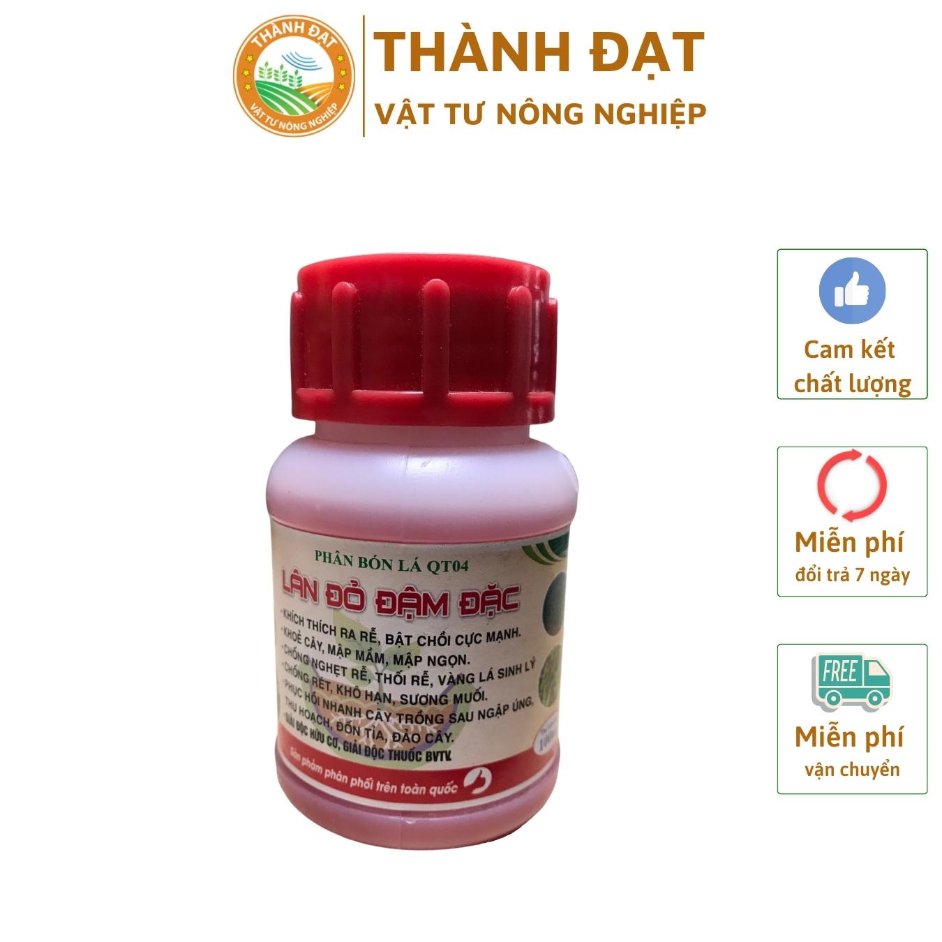 Siêu lân đỏ đậm đặc chai 100ml giúp cây bung đọt, ra rễ, chống rét, vàng lá, giải độc cho cây