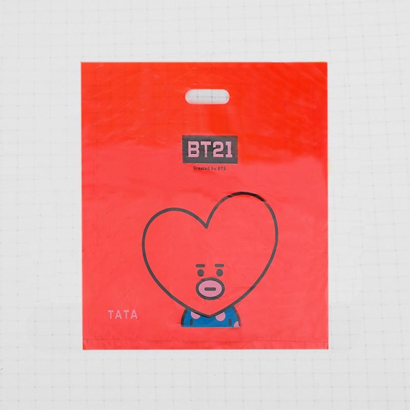 Túi Nilon in hình BT21 BTS cỡ lớn 42X46cm