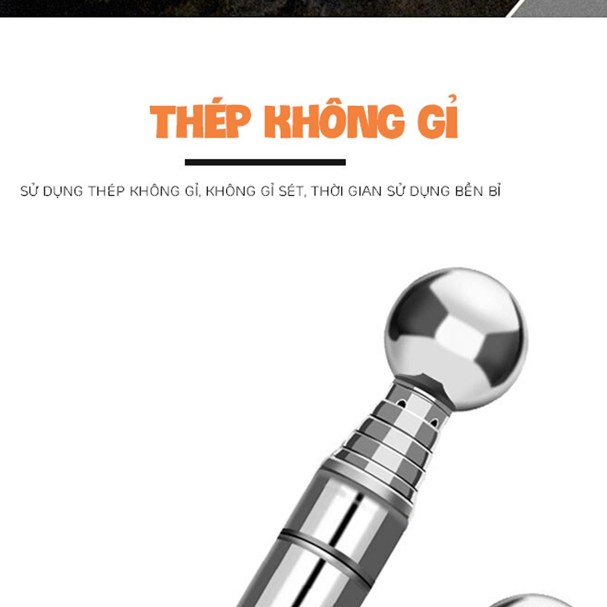 Dụng Cụ Kiểm Tra Nền Gạch 130cm, Tường Rỗng Nứt Kiểm Tra Chất Lượng Công Trình Tường, Nền Gạch Men Chất Liệu Thép Không Gỉ