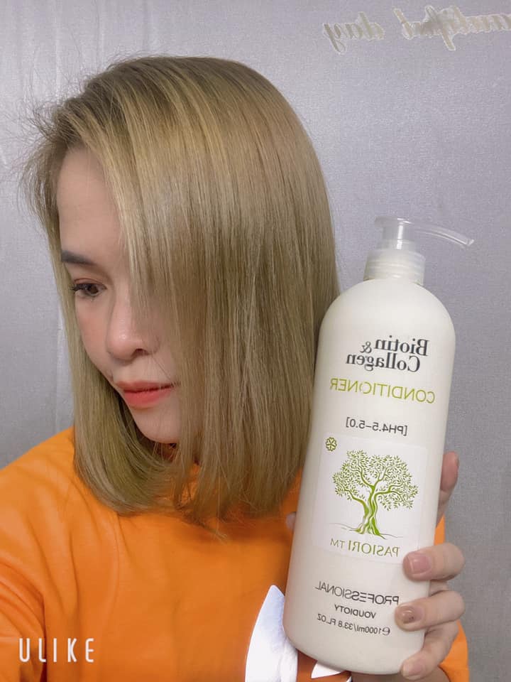 BỘ DẦU GỘI XẢ PASIORI TM COLLAGEN & BIOTIN TRẮNG PHỤC HỒI, MỀM MƯỢT, NGĂN GÃY RỤNG 1000ML*2
