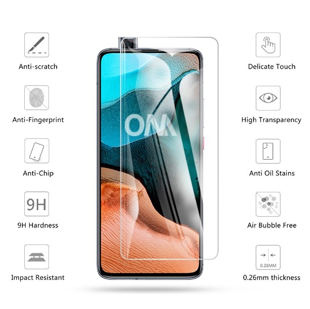 Kính cường lực dành cho điện thoại Xiaomi Redmi K30 Pro - Độ cứng 9H , Dày 0.3mm