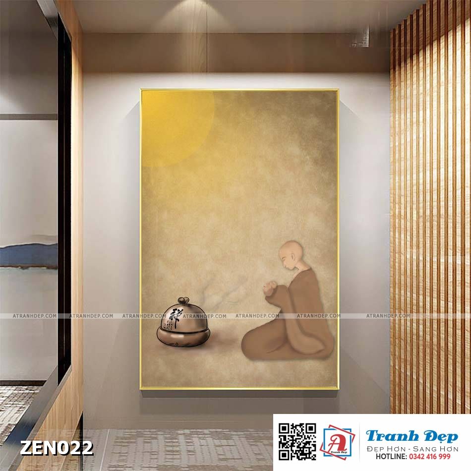 Tranh canvas trang trí cho không gian thiền - ZEN022