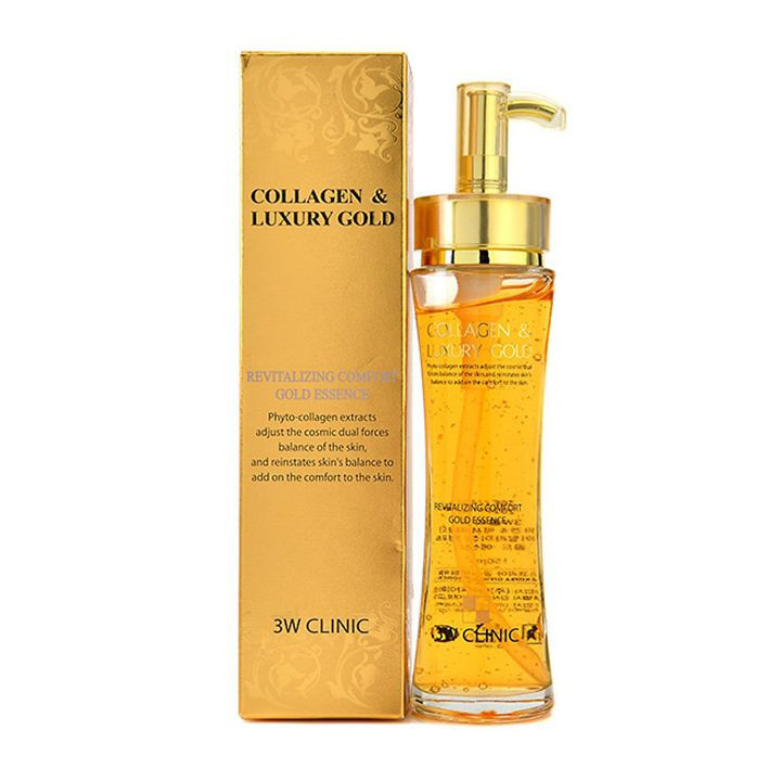 Tinh chất vàng 24K dưỡng trắng da chống lão hóa 3W CLINIC Hàn Quốc 150ml