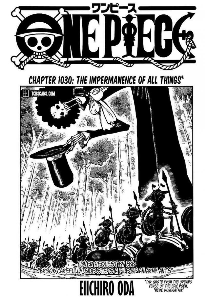đảo hải tặc - one piece chapter 1030 1