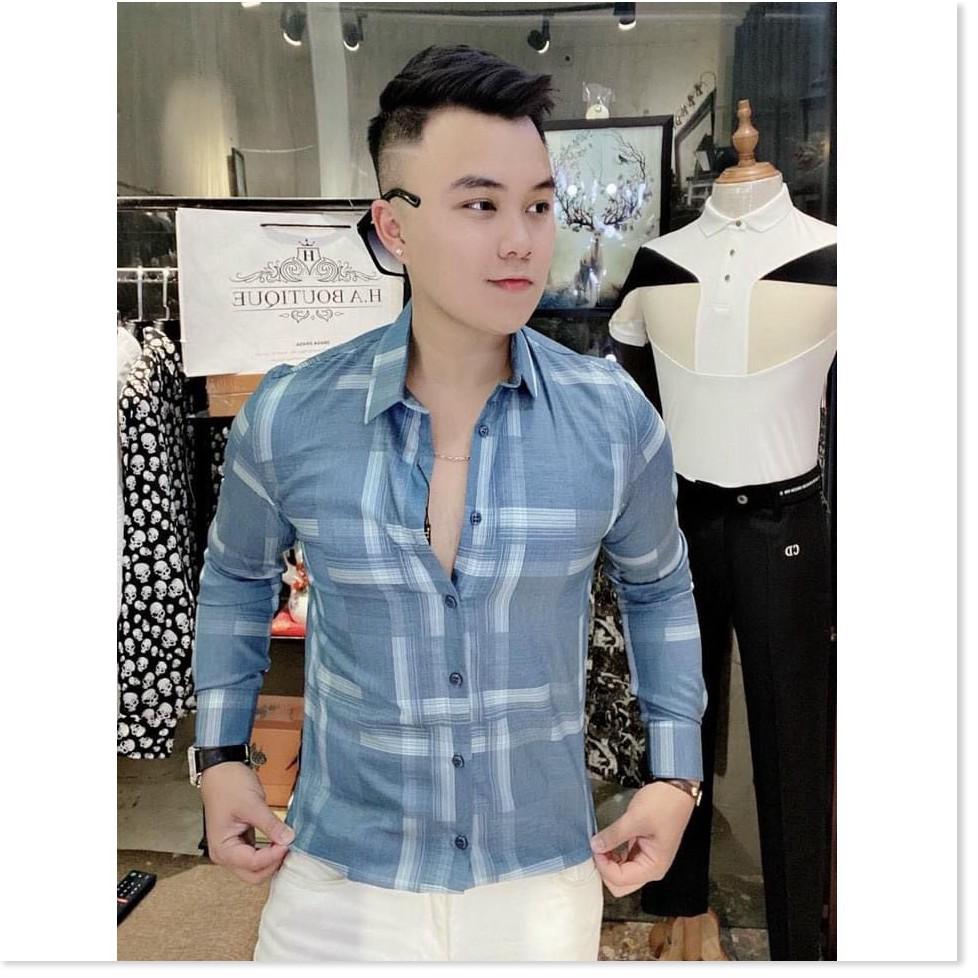 ÁO SƠ MI NAM 3D,KẺ VUÔNG,NHIỀU MÀU SẮC HOT NHẤT 2021