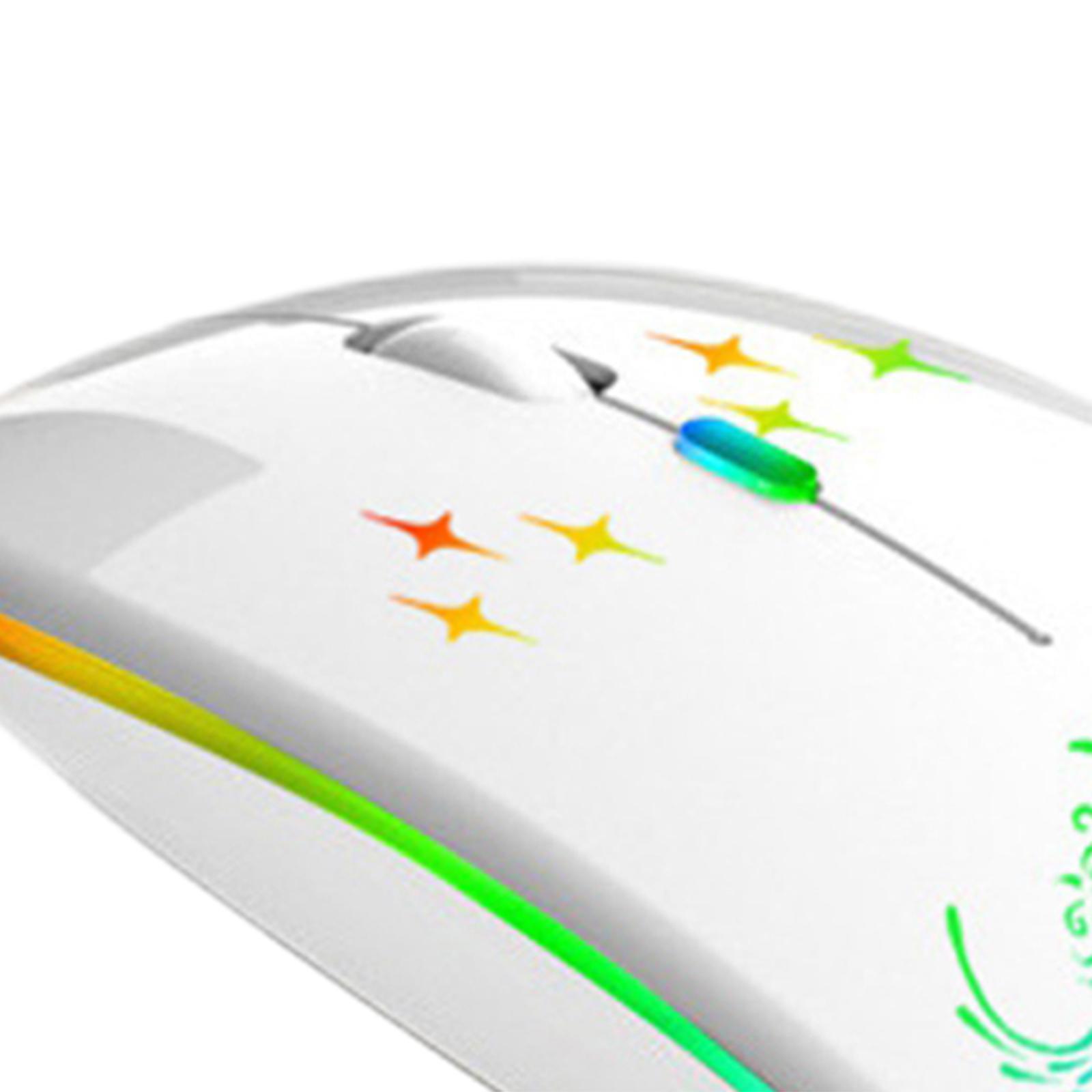 LED Wireless Mouse BT3.0 BT5.2 2.4G Slim Portable for Office PC