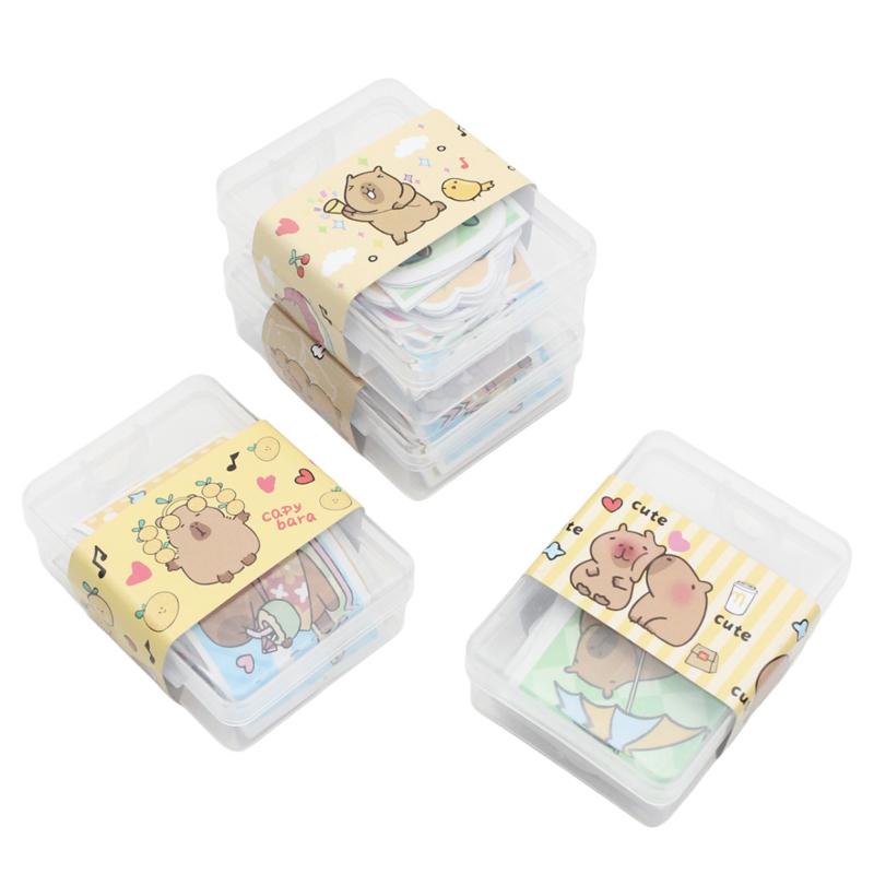 Hộp Sticker Trang Trí Capybara - WanLongDa BQ-51683 (Mẫu Màu Giao Ngẫu Nhiên)