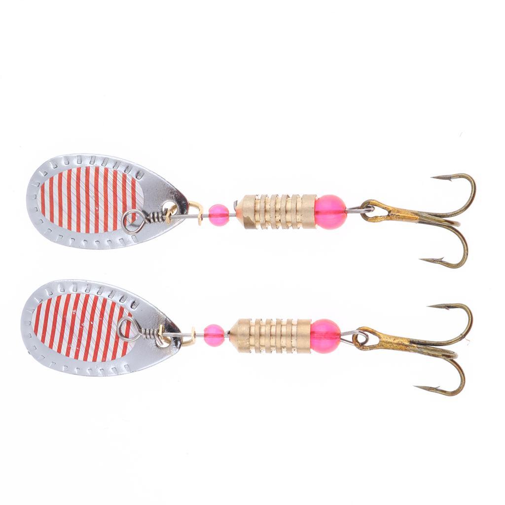 5pcs Spoon Sequin Fishing Lures Metal Artificial Fishing Hard Baits Hook