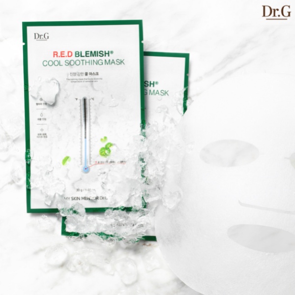 Combo 10 Mặt Nạ Dưỡng Ẩm, Làm Dịu Da, Ngừa Mụn Dr.G R.E.D Blemish Cool Soothing Mask 30g x 10