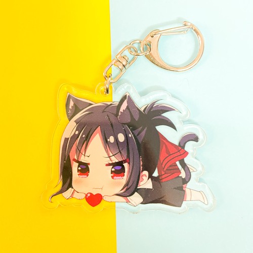 Móc khóa acrylic 2 mặt hình LOVE IS WAR - CUỘC CHIẾN TỎ TÌNH anime chibi