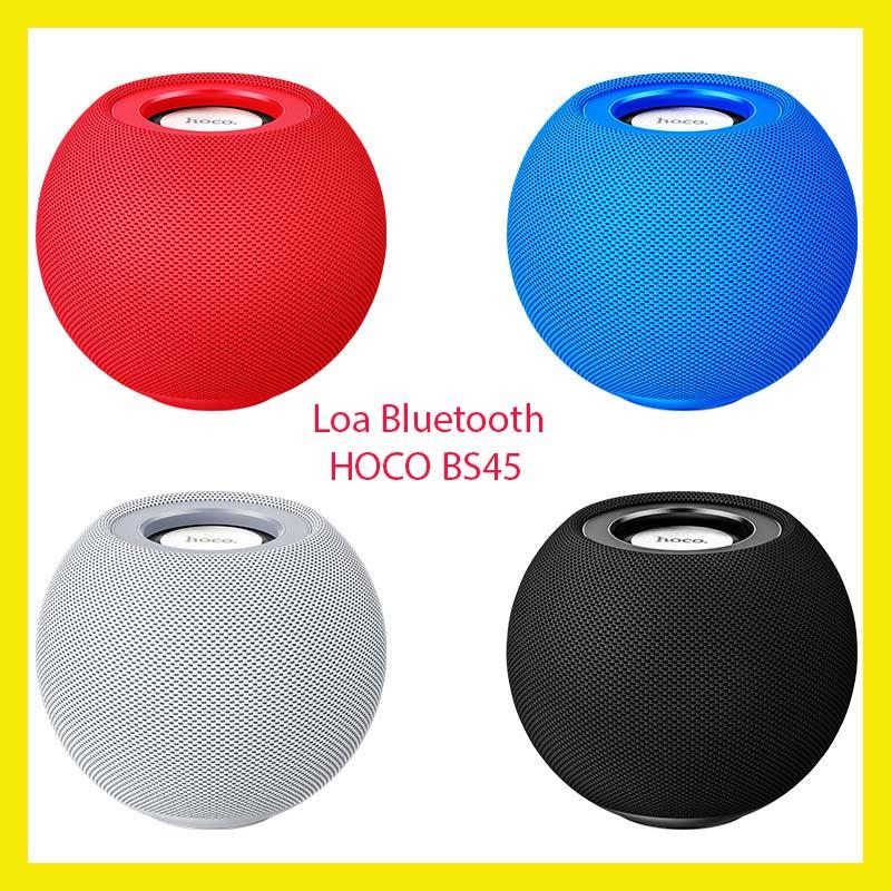 Loa Bluetooth Không Dây Chính Hãng HOCO BS45 Mini Cầm Tay Âm Bass Mạnh Nghe Nhạc Công Suất Lớn